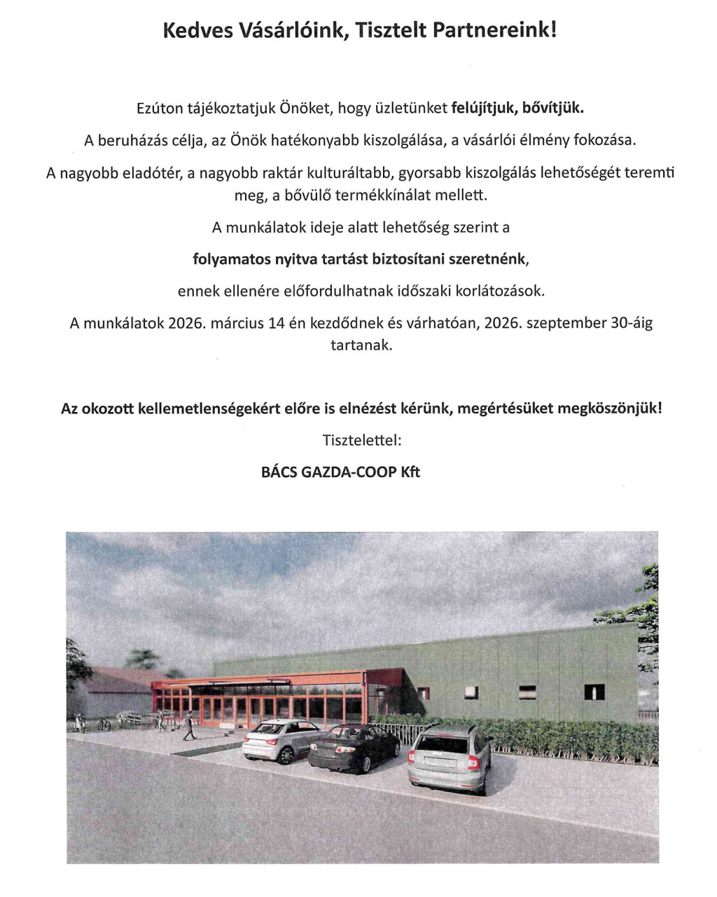 Harangos téri boltunk felújítása